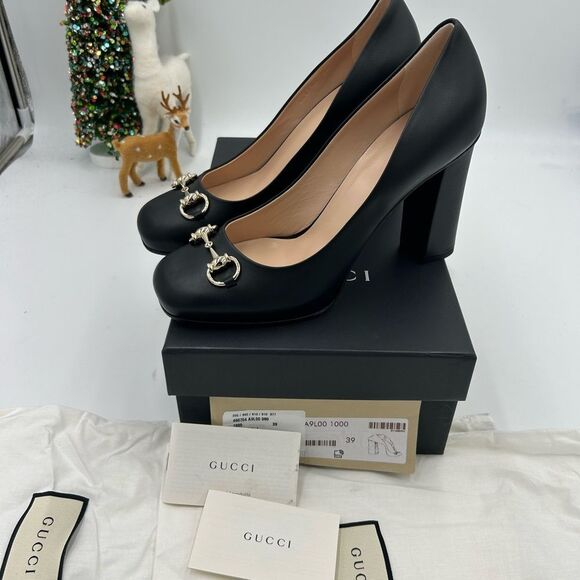 Women’s Gucci horse bit leather pumps size 39 made in Italy - Picture 6 of 10